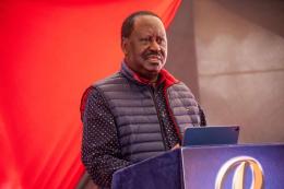 File image of Azimio la Umoja leader Raila Odinga.